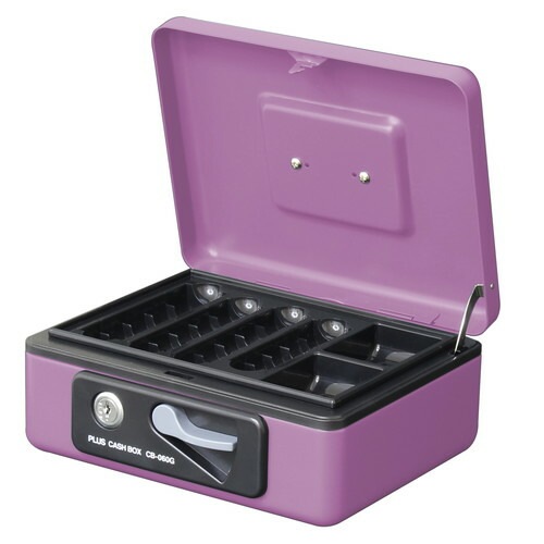 （まとめ買い）小型手提金庫 W197xD164xH80mm ピンク CB-060G PK [x3]