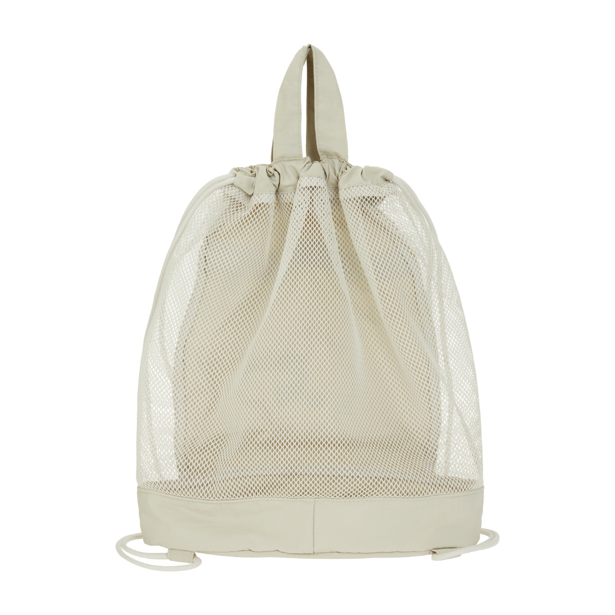 【REST & RECREATION】 LOGO MESH BACKPACK : BEIGE 【REST & RECREATION】 LOGO MESH BACKPACK : BEIGE