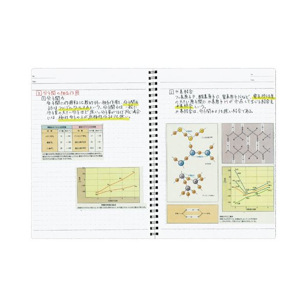 (まとめ) コクヨ キャンパス ツインリングノート（ドット入り罫線） セミB5 A罫 40枚 ス-T115ATN 1セット（5冊） (×10セット)