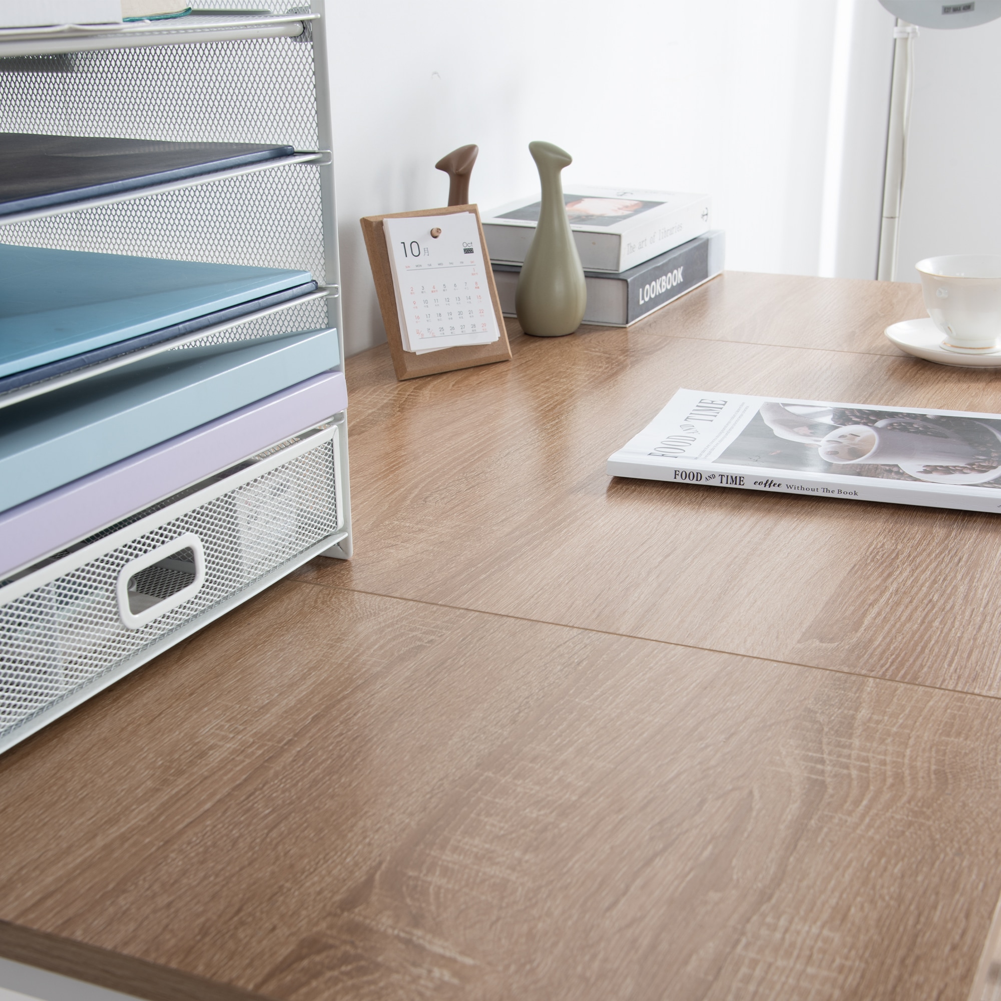 【当日発送&送·料·無·料】【新品】【ナチュラル】パソコンデスク シンプル ワークデスク 極簡易デスク 机-217 木製