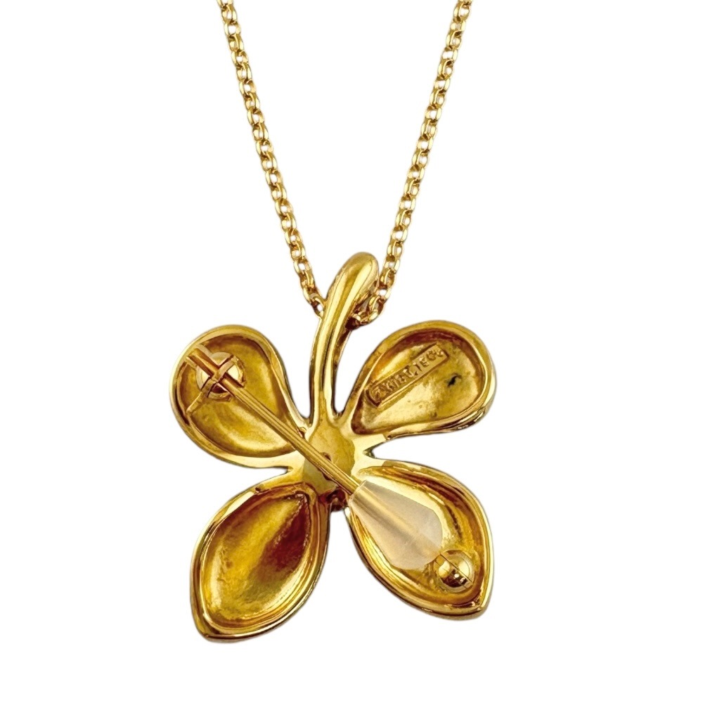 ミキモト ネックレス 18金 K18イエローゴールド ダイヤモンド MIKIMOTO 中古 美品 ミキモト ネックレス 18金 K18イエローゴールド ダイヤモンド MIKIMOTO 中古 美品