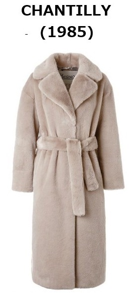 雑誌掲載人気商品　エコファーコート　ベルト付き（２色）