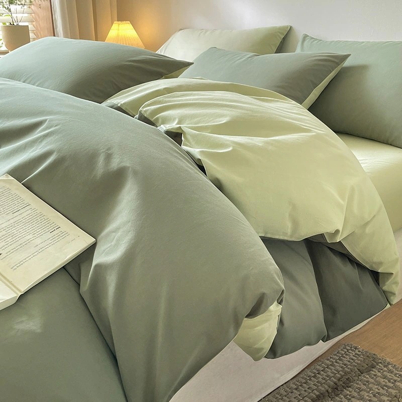 【布団カバー+シーツ+枕カバー】 3点セット4点セット 寝具 学生寮 無地 綿 布団カバーセット 新作 秋