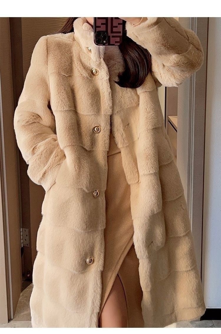 メガ割 25新作ミドル丈 人工ファー コート スタンド襟 フリース チェスターコート ふわふわ 厚手 アウター ボア ムートン メガ割 メガ割 25新作ミドル丈 人工ファー コート スタンド襟 フリース チェスターコート ふわふわ 厚手 アウター ボア ムートン メガ割