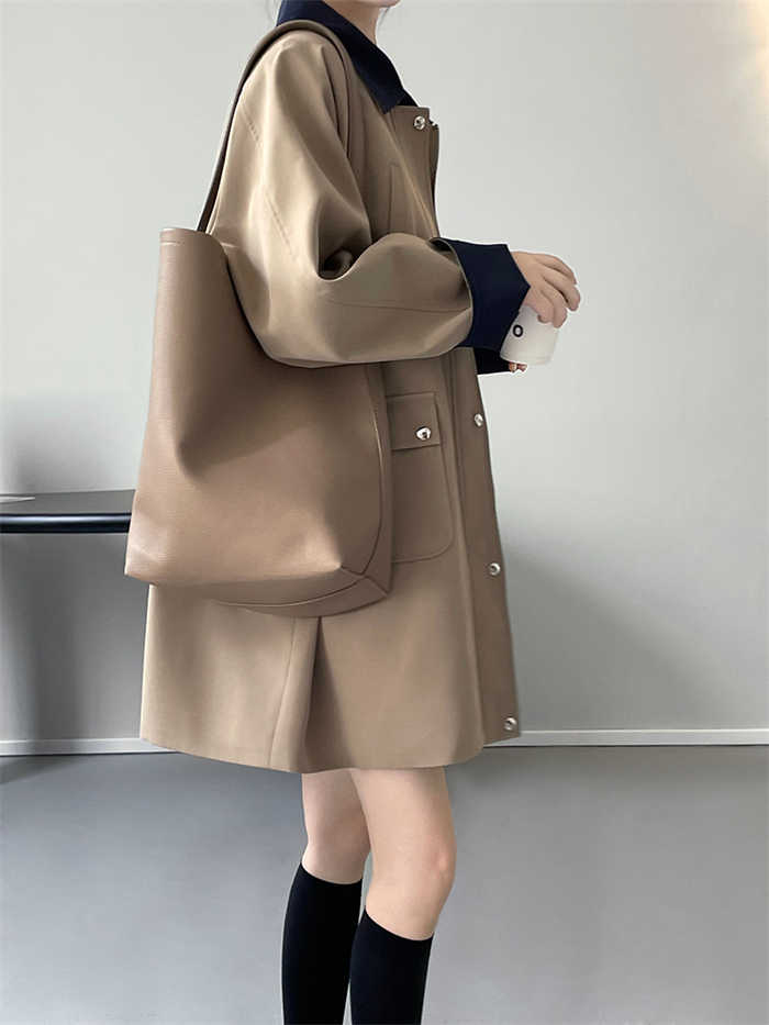 トレンチコート レディース 春 スプリングコート アウター チュニック カーディガン 羽織り トレンチ ジャケット コート 無地 シンプル 長袖 おしゃれ きれいめ カジュアル 体型カバー 上品 通勤