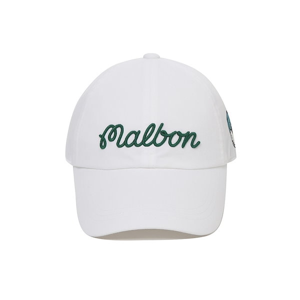 【美品】　マルボン　malbon キャップ Qoo10] MALBON GOLF マルボンスクリプトボールキャップ WHI
