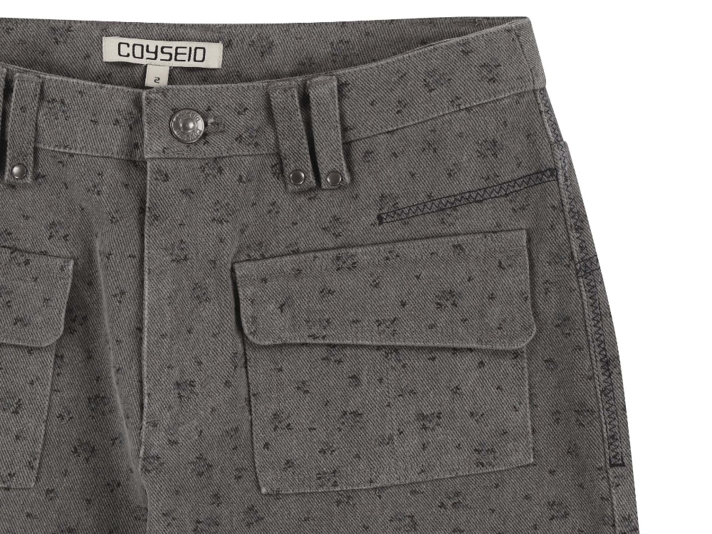 COYSEIO】 FLOWER PATTERN PANTS : NAVY