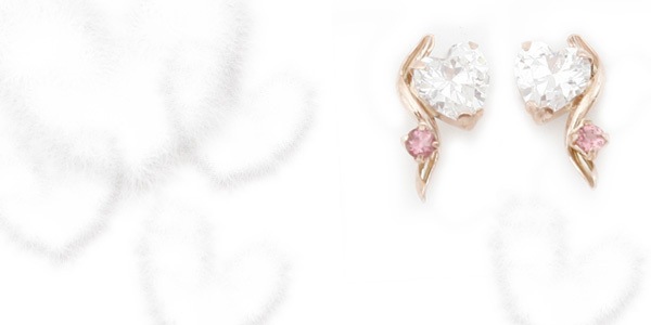 パワーストーンが美しく放つ存在感輝くハートに情熱を K10ピンクゴールドキュービックジルコニア&ピンクトルマリンピアス 発送目安:23週間 パワーストーンが美しく放つ存在感輝くハートに情熱を K10ピンクゴールドキュービックジルコニア&ピンクトルマリンピアス 発送目安:23週間