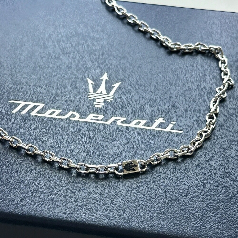 正規品 純正ショッパー付き マセラティ ネックレス メンズ レディース ユニセックス ペンダント シンプル チェーンネックレス ステンレス マセラッティ 誕生日 プレゼント ギフト ブランド アクセサ 正規品 純正ショッパー付き マセラティ ネックレス メンズ レディース ユニセックス ペンダント シンプル チェーンネックレス ステンレス マセラッティ 誕生日 プレゼント ギフト ブランド アクセサ