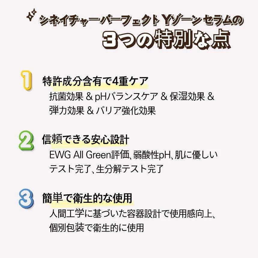 【1+1】【韓国コスメ】【正規品扱い店】パーフェクトYゾーンセラム(2mlx4本x2セット/4週間使用)直接吸収タイプ 注射器タイプ 超高濃縮 膣洗浄機 デリケートゾーンケア フェムケア 膣由来 ニオ 【1+1】【韓国コスメ】【正規品扱い店】パーフェクトYゾーンセラム(2mlx4本x2セット/4週間使用)直接吸収タイプ 注射器タイプ 超高濃縮 膣洗浄機 デリケートゾーンケア フェムケア 膣由来 ニオ