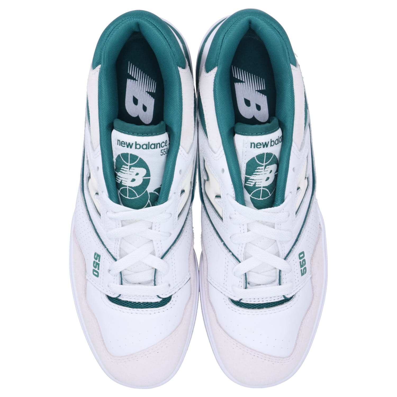 550 スニーカー メンズ Dワイズ ホワイト 白 BB550STA