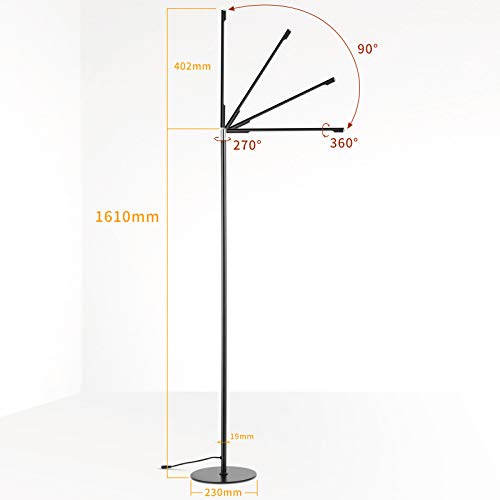 色：ブラック フロアライトLED 間接照明 フロアランプ ANZENSHI フロア