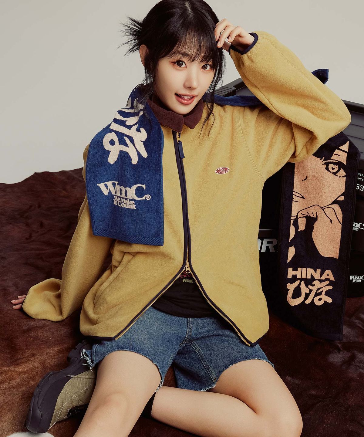 【WMC x HINA】ソフトフリースジャケット MUSTARD WMC x HINA】ソフトフリースジャケット MUSTARD その他 アウター