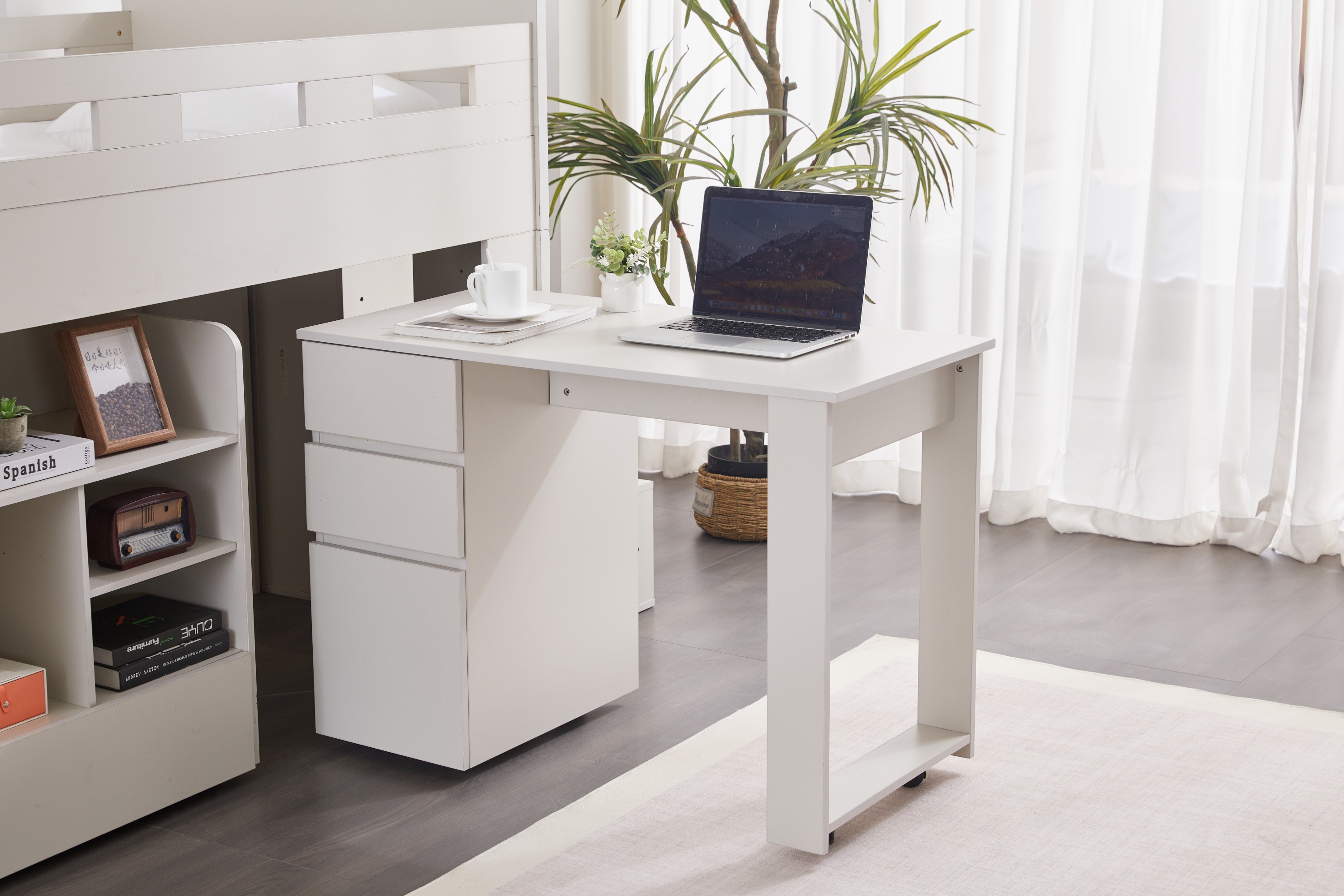 【国内発送】システムベッド階段付きロフトベッド木製シングルロータイプSデスクベッド本棚ベッド机付き本棚付き大人コンパクト収納大容量収納一人暮ら子供省ロフトベッド284