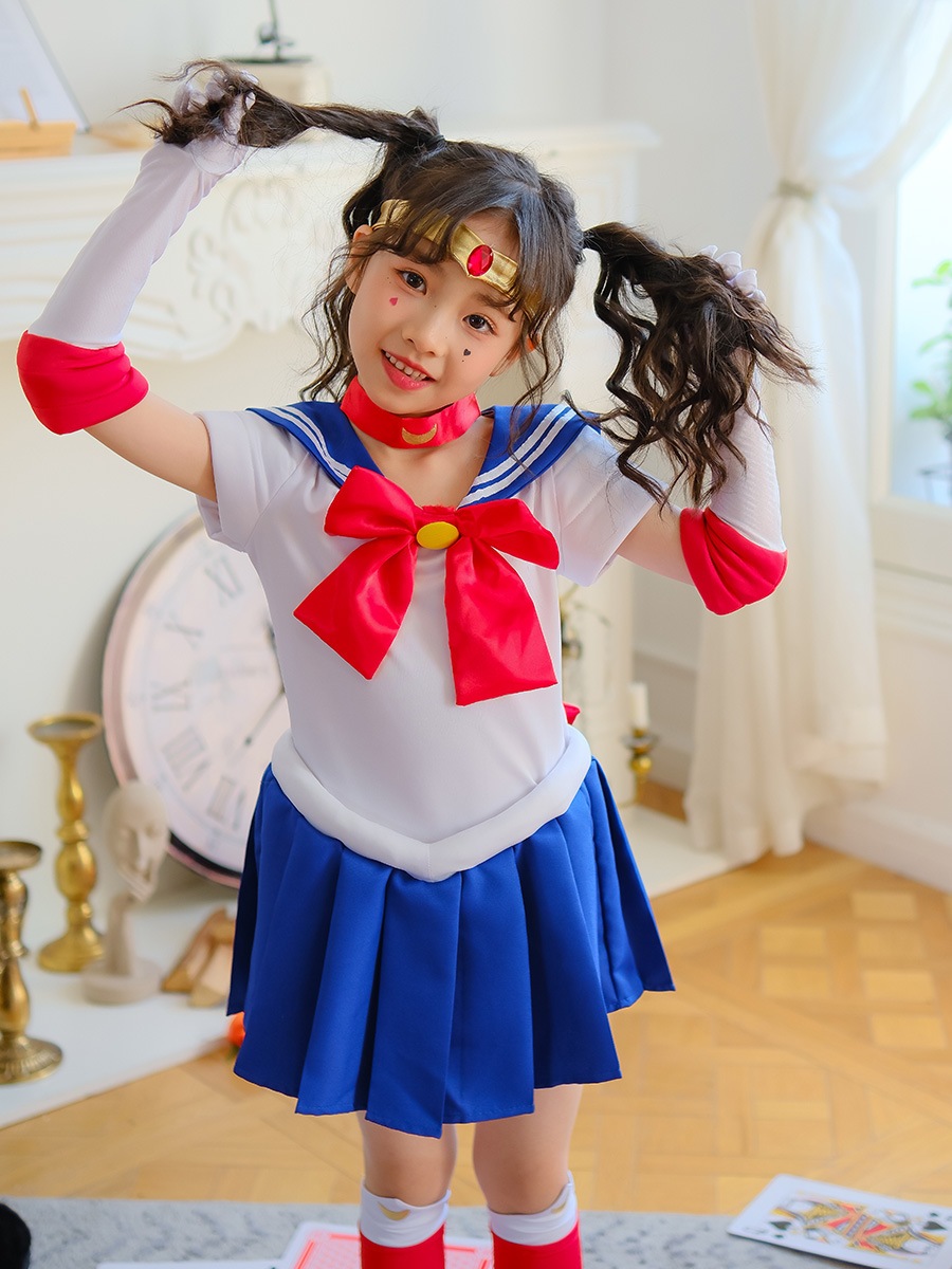 水氷月 cos 女子ドレス 美少女戦士 月野うさぎ セーラー服 子供服 ハロウィン 子供 衣装ショー 水氷月 cos 女子ドレス 美少女戦士 月野うさぎ セーラー服 子供服 ハロウィン 子供 衣装ショー
