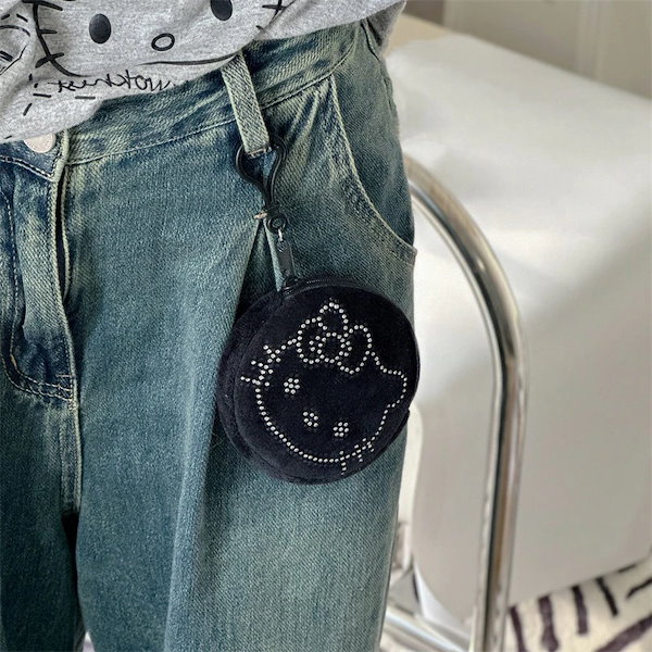 レア‼️ ドットデニムキティ キーケース フリル レア‼️ ドットデニム