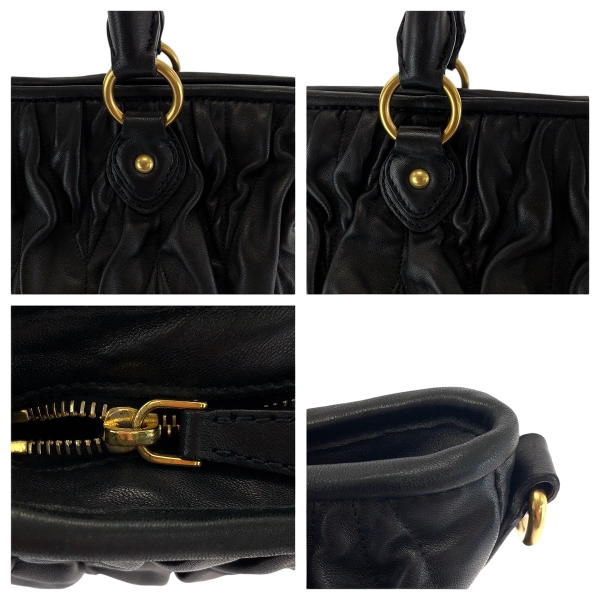 美品 マテラッセ ブラック 黒 ゴールド金具 レザー ショルダーバッグ ハンドバッグ 2way レディース 501883 美品 マテラッセ ブラック 黒 ゴールド金具 レザー ショルダーバッグ ハンドバッグ 2way レディース 501883