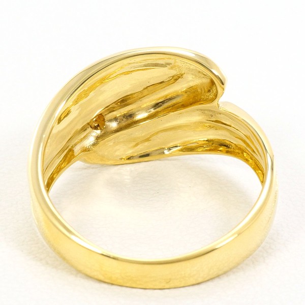 K18 18金 YG イエローゴールド リング 指輪 11号 ダイヤ ジュエリー 中古 K18 18金 YG イエローゴールド リング 指輪 11号 ダイヤ ジュエリー 中古