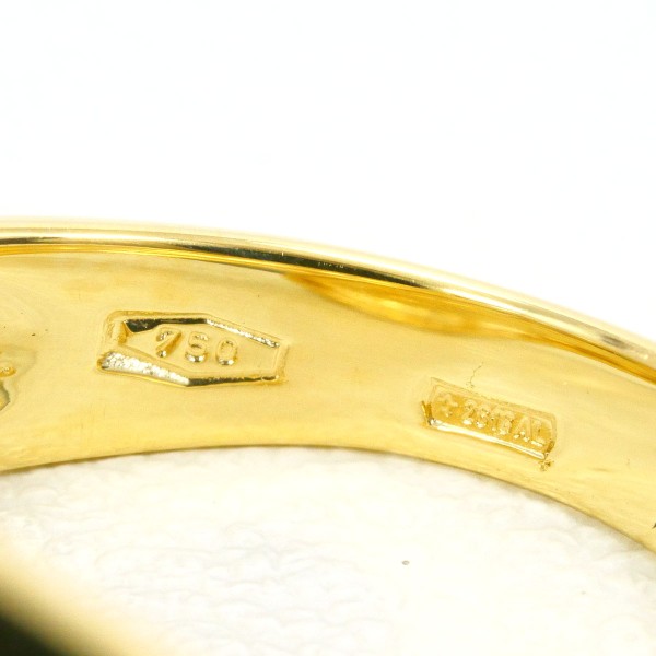 K18 18金 YG イエローゴールド リング 指輪 11号 ダイヤ ジュエリー 中古 K18 18金 YG イエローゴールド リング 指輪 11号 ダイヤ ジュエリー 中古