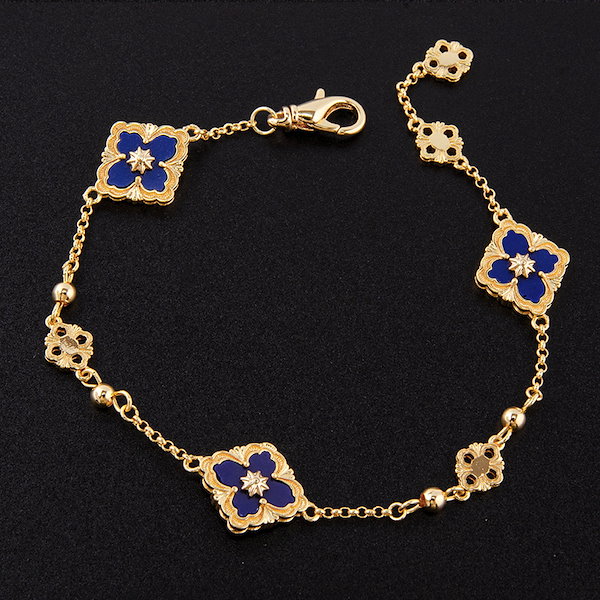 Qoo10] 欧米の新版布契拉提エナメル四葉草レトロ三