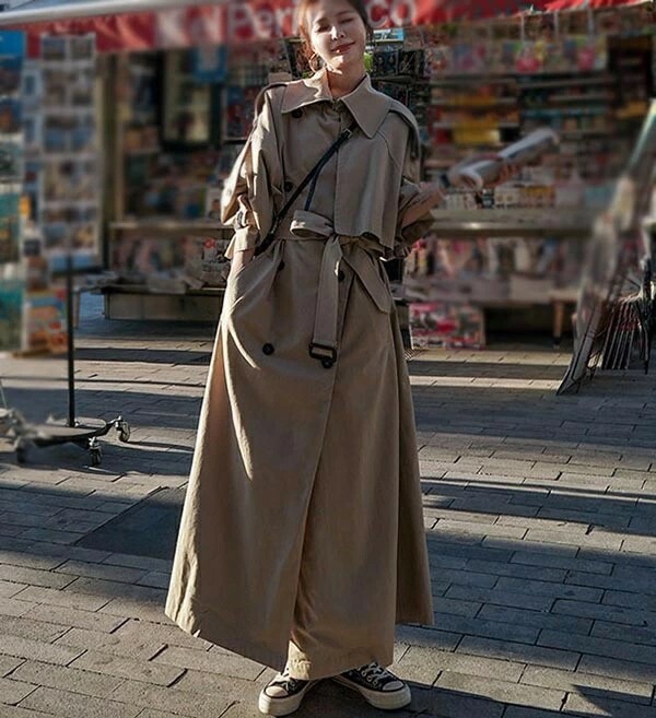 トレンチコート レディース 秋コート スプリングコート 超ロング トレンチ コート ロング 春 秋 アウター 秋物 秋服 ビジネス お宮参り 通勤 就活 韓国風 ベージュ グレー トレンチコート レディース 秋コート スプリングコート 超ロング トレンチ コート ロング 春 秋 アウター 秋物 秋服 ビジネス お宮参り 通勤 就活 韓国風 ベージュ グレー