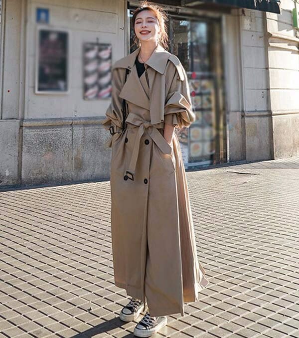 トレンチコート レディース 秋コート スプリングコート 超ロング トレンチ コート ロング 春 秋 アウター 秋物 秋服 ビジネス お宮参り 通勤 就活 韓国風 ベージュ グレー トレンチコート レディース 秋コート スプリングコート 超ロング トレンチ コート ロング 春 秋 アウター 秋物 秋服 ビジネス お宮参り 通勤 就活 韓国風 ベージュ グレー