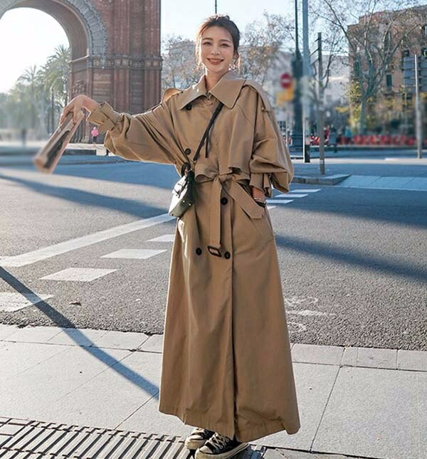 トレンチコート レディース 秋コート スプリングコート 超ロング トレンチ コート ロング 春 秋 アウター 秋物 秋服 ビジネス お宮参り 通勤 就活 韓国風 ベージュ グレー トレンチコート レディース 秋コート スプリングコート 超ロング トレンチ コート ロング 春 秋 アウター 秋物 秋服 ビジネス お宮参り 通勤 就活 韓国風 ベージュ グレー