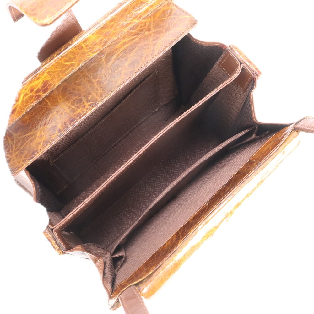 美品 希少 タートル トップハンドル レザー ハンドバッグ トート ブラウン 茶色 レディース RUE CQ9-3 中古 美品 希少 タートル トップハンドル レザー ハンドバッグ トート ブラウン 茶色 レディース RUE CQ9-3 中古