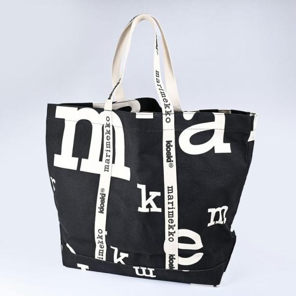 トートバッグ キャリア ビッグ マリマルキ レディース ブラック×ホワイト 92249 092249 910 北欧雑貨 北欧デザイン トートバッグ キャリア ビッグ マリマルキ レディース ブラック×ホワイト 92249 092249 910 北欧雑貨 北欧デザイン
