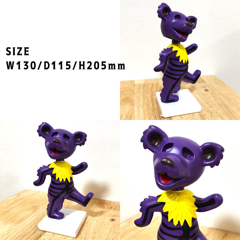 フィギュア ダンシングベア スケルトン Grateful Dead グレイトフルデッド 首振り人形 キャラクター クマ バブルヘッド 熊 かわいい アメリカン 雑貨 インテリア 置物 おしゃれ