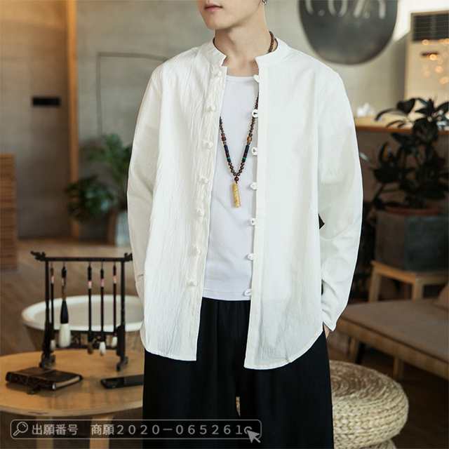 最安挑戦 春新作 新作 送料無料 リネンシャツ メンズ 長袖シャツ 綿麻 快適 長袖シャツ 秋 ゆったり カジュアルシャツ 白シャツ メンズシャツ トップス 夏春 コットン リネン 61