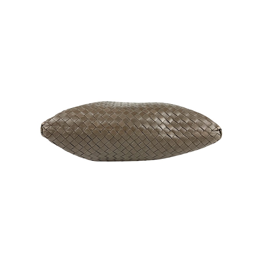 ボッテガヴェネタ BOTTEGAVENETA 斜め掛けショルダーバッグ イントレチャート レザー/キャンバス ブラウン/グレー メンズ z4905