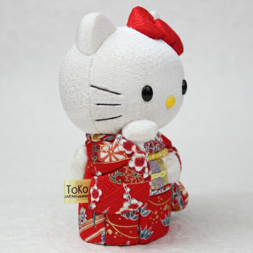 キティちゃん 招き猫 着物 柿沼人形 日本製 【沖縄不可】