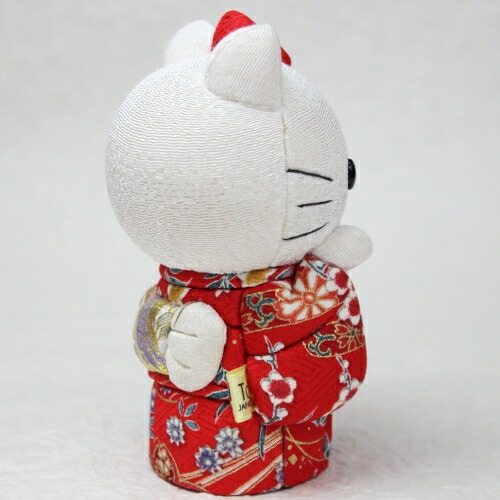 キティちゃん 招き猫 着物 柿沼人形 日本製 【沖縄不可】