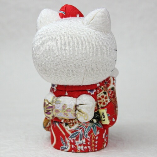 キティちゃん 招き猫 着物 柿沼人形 日本製 【沖縄不可】