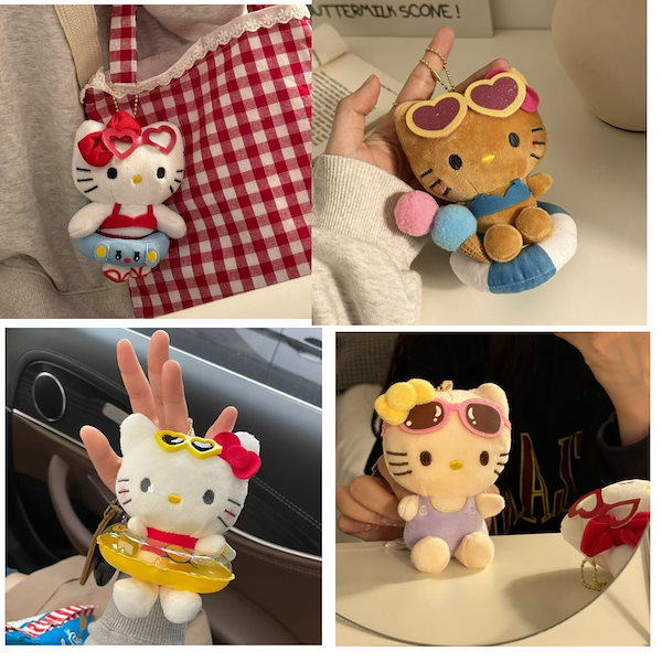 希少 当時物 petit Kitty 豹柄 フィギュア ぬいぐるみ ♡希少♡ハローキティぬいぐるみマスコット キーホルダー