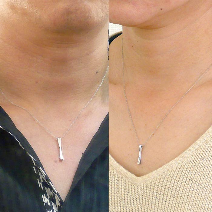 ヴィー vie ステンレス ペア ネックレス 金属金属アレルギー対応