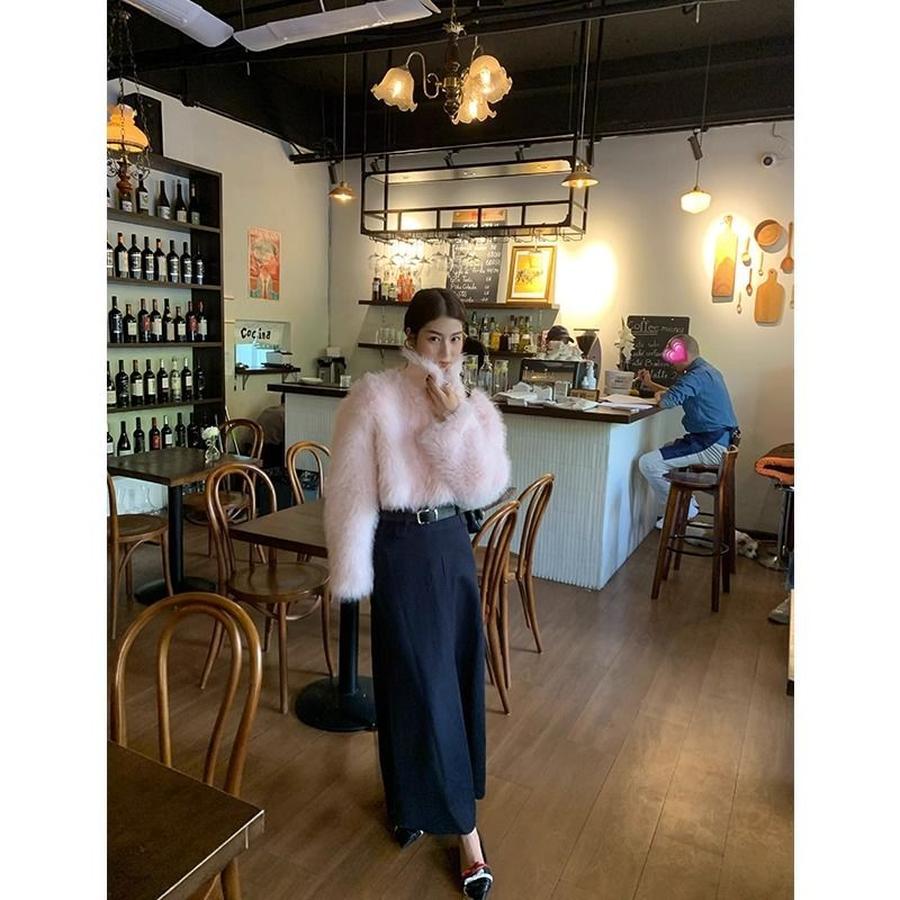 冬アウター ファーコートレディース新作秋冬ショート丈保温ピンクコートトップス 冬アウター ファーコートレディース新作秋冬ショート丈保温ピンクコートトップス