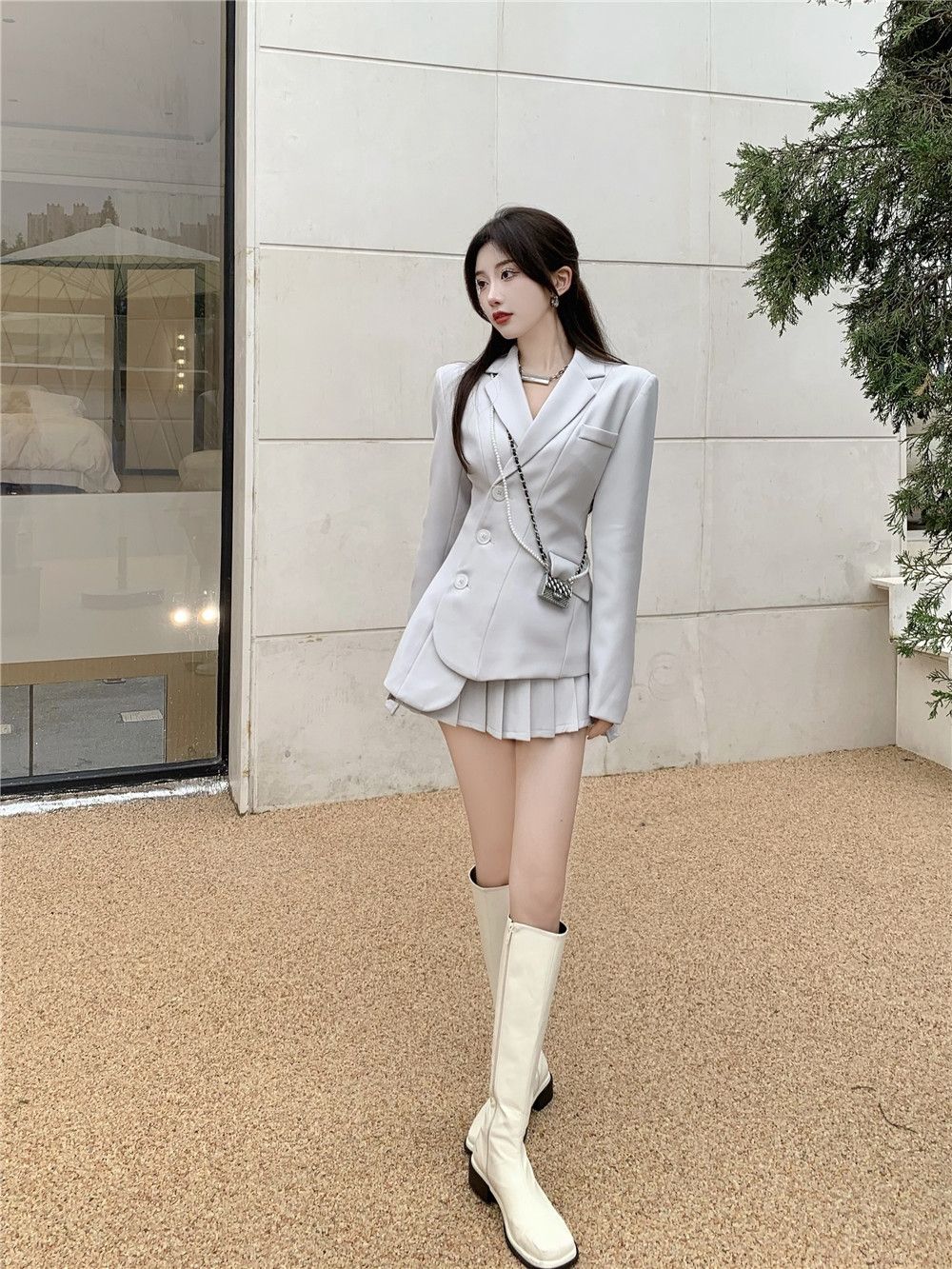 修身 着痩 2点セット レディース ファッション レディース レトロ カレッジ スーツジャケット レディース+ カレッジ 修身 着痩 2点セット レディース ファッション レディース レトロ カレッジ スーツジャケット レディース+ カレッジ