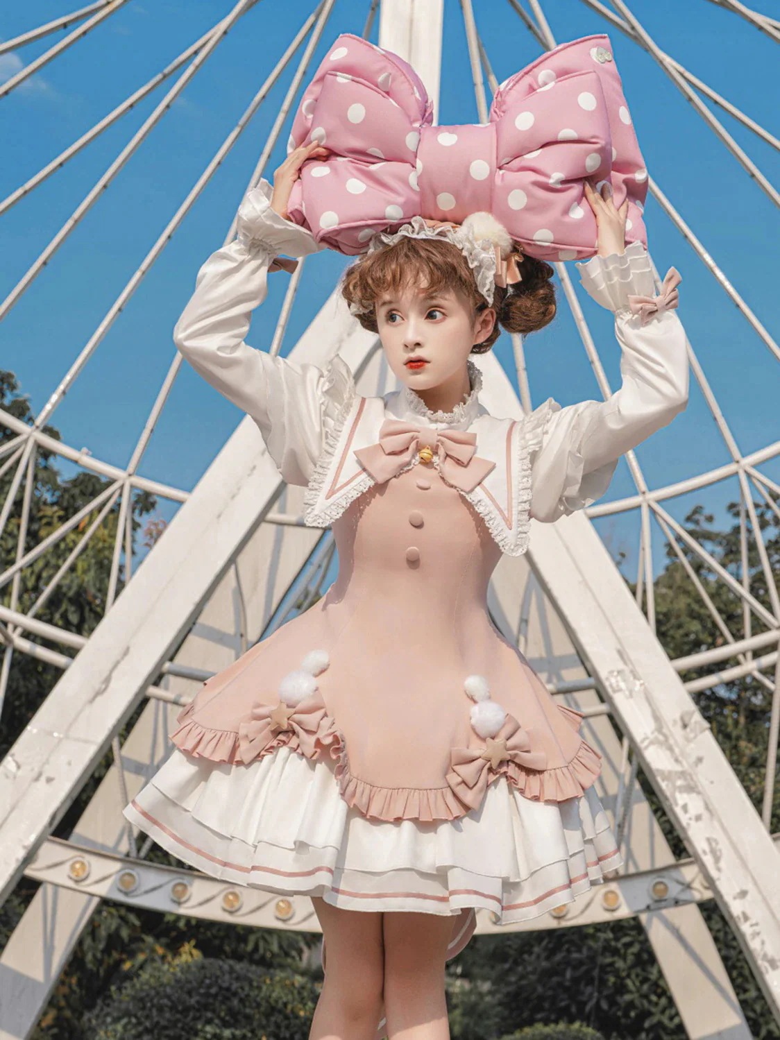 オプ ロリータ ロリータ ドレス 毎日可愛くて甘い袖取り外し可能