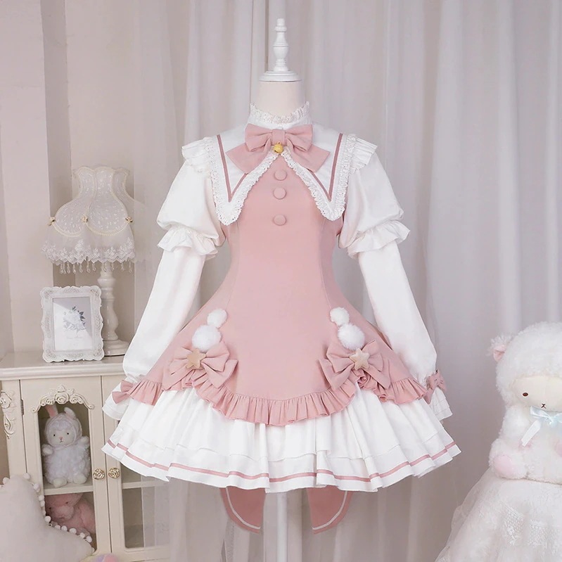 オプ ロリータ ロリータ ドレス 毎日可愛くて甘い袖取り外し可能