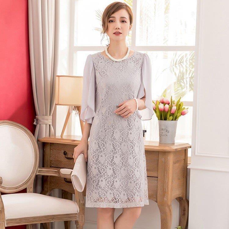 パーティードレスワンピース結婚式ドレスパーティー大きいサイズレース総レース二次会お呼ばれ服大人半袖長袖袖あり パーティードレスワンピース結婚式ドレスパーティー大きいサイズレース総レース二次会お呼ばれ服大人半袖長袖袖あり