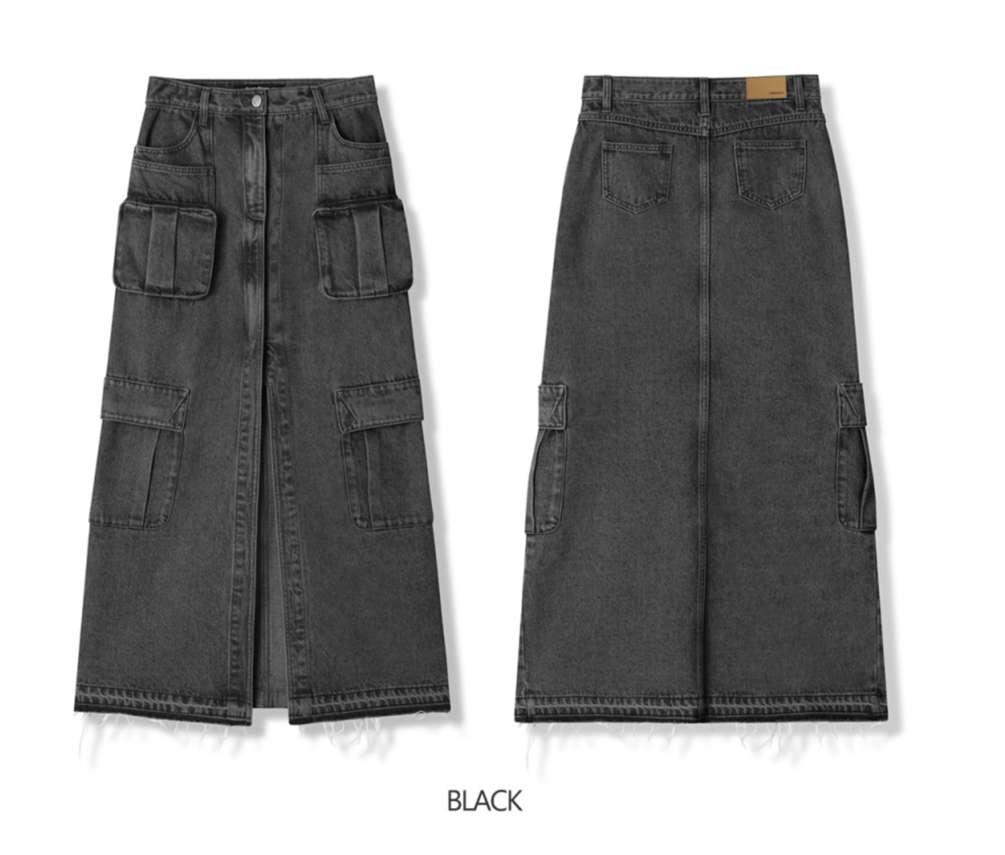 スカート AVANDRESS Evelyn Long Denim Skirt BLACK AD43SK18BK スカート AVANDRESS Evelyn Long Denim Skirt COTTON BLACK