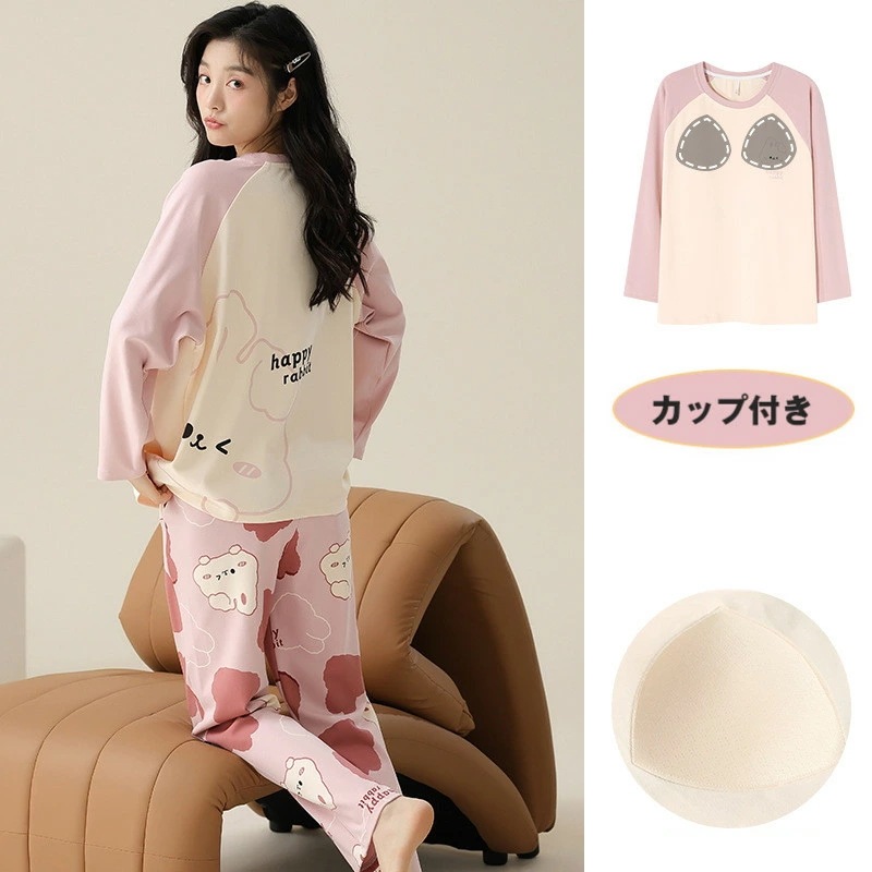 【男女セットの価格】送料無料 ペアパジャマ ルームウェア 部屋着 普段着 100%綿 上下セット ホームウェア 春夏秋 寝巻き 寝間着 セットアップ ペアで揃えられる カップル 恋人 結婚