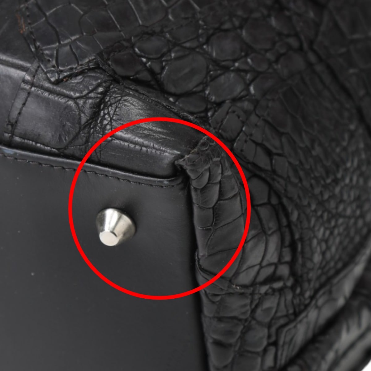 マームエレガンスK-11765 クロコデザイン ブラック マームエレガンスK-11765 クロコデザイン ブラック