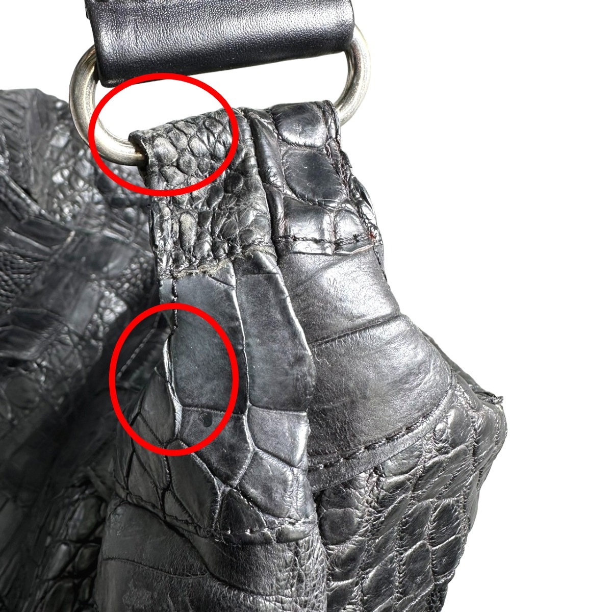 マームエレガンスK-11765 クロコデザイン ブラック マームエレガンスK-11765 クロコデザイン ブラック