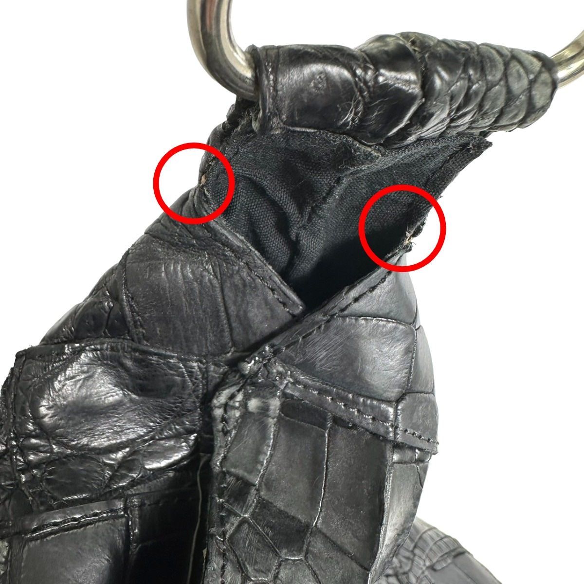 マームエレガンスK-11765 クロコデザイン ブラック マームエレガンスK-11765 クロコデザイン ブラック