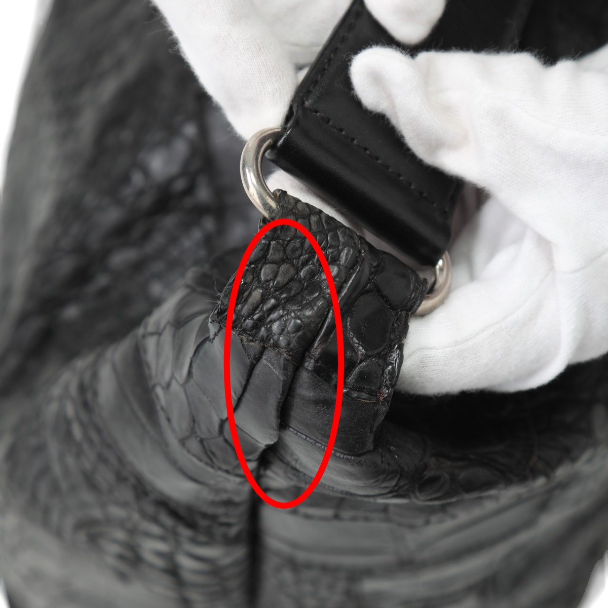 マームエレガンスK-11765 クロコデザイン ブラック マームエレガンスK-11765 クロコデザイン ブラック