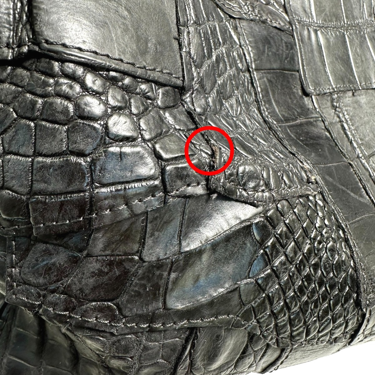 マームエレガンスK-11765 クロコデザイン ブラック マームエレガンスK-11765 クロコデザイン ブラック