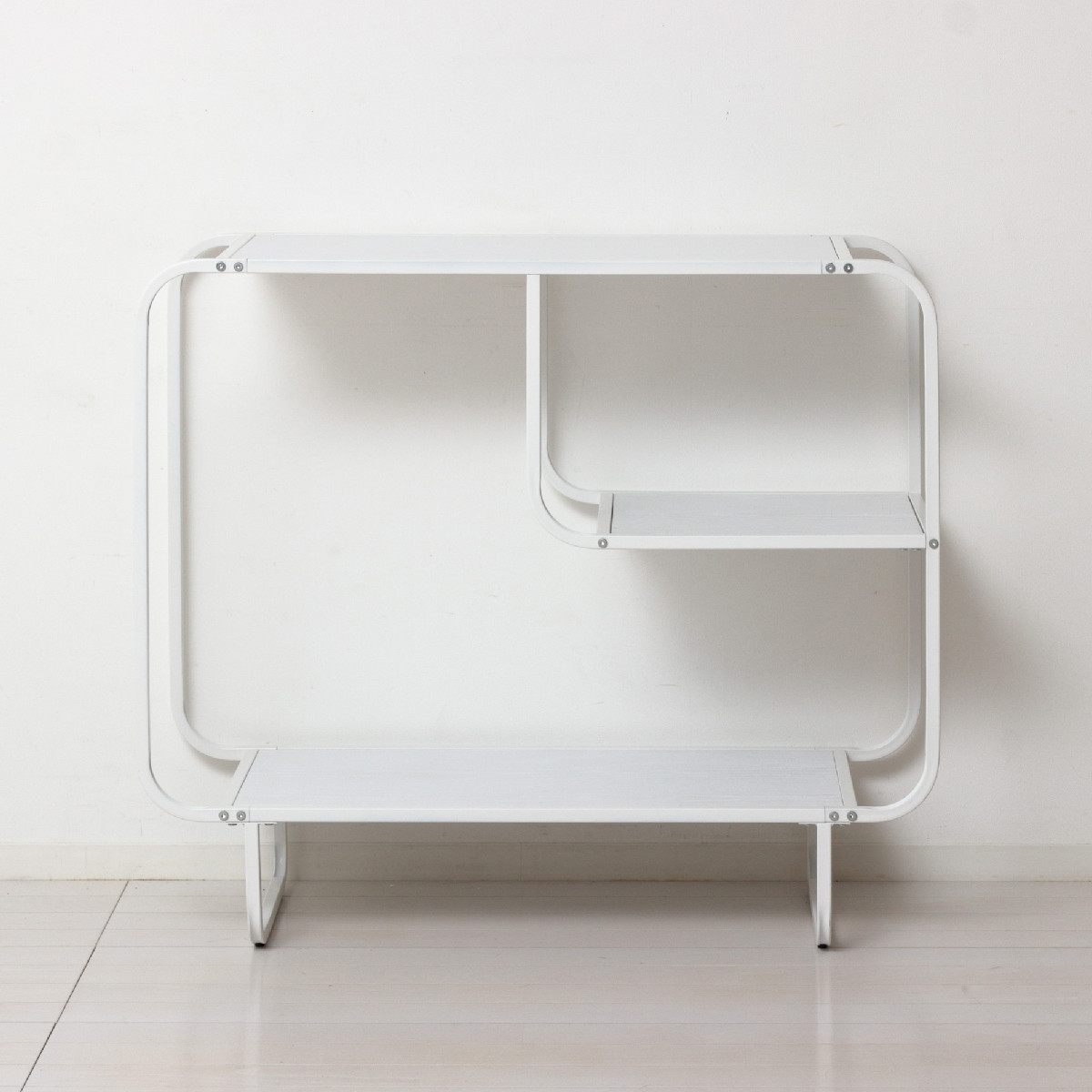 ディスプレイラック 幅91.5cm 3段 スチール 白木目 ラック 収納 ディスプレイ 間仕切 本棚 ホワイト オープンラック シェルフ 飾り棚 白 シンプル 角丸 三段 ディスプレイラック 幅91.5cm 3段 スチール 白木目 ラック 収納 ディスプレイ 間仕切 本棚 ホワイト オープンラック シェルフ 飾り棚 白 シンプル 角丸 三段